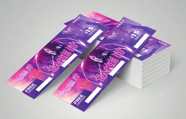 Detalle de entradas impresas