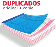 Detalle de hojas autocopiativas